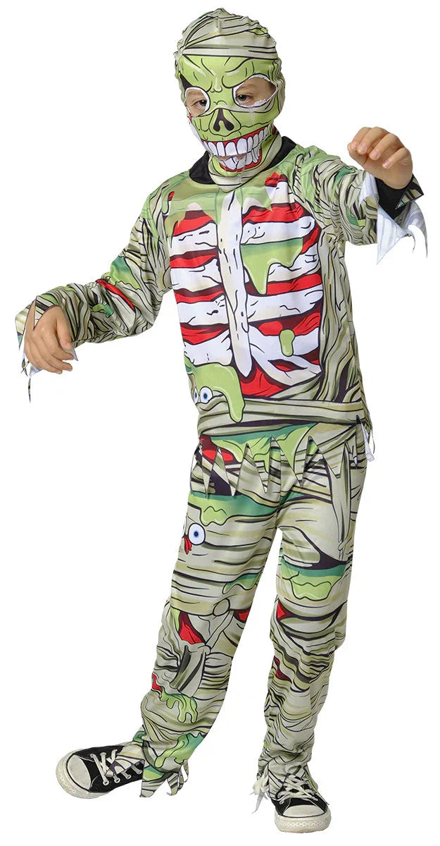 Disfraz Niño Esqueleto Disfraz De Zombi Esqueleto Para Niño Ulikey - Set Completo Con Máscara, Guantes, Mono De Huesos Y Motosierra De Juguete Disfraz Niño Esqueleto Disfraz De Zombi Esqueleto Para Niño Ulikey - Set Completo Con Máscara, Guantes, Mono De Huesos Y Motosierra De Juguete