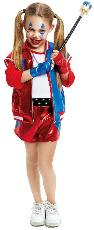 Disfraz de Harley Villana Violenta para Niña Harley Quinn Partilandia