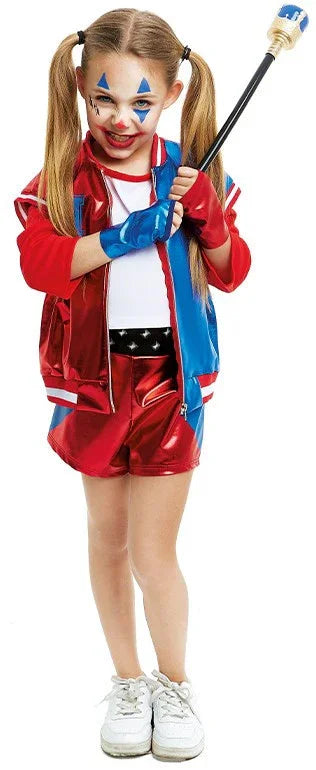 Disfraz de Harley Villana Violenta para Niña Harley Quinn Partilandia