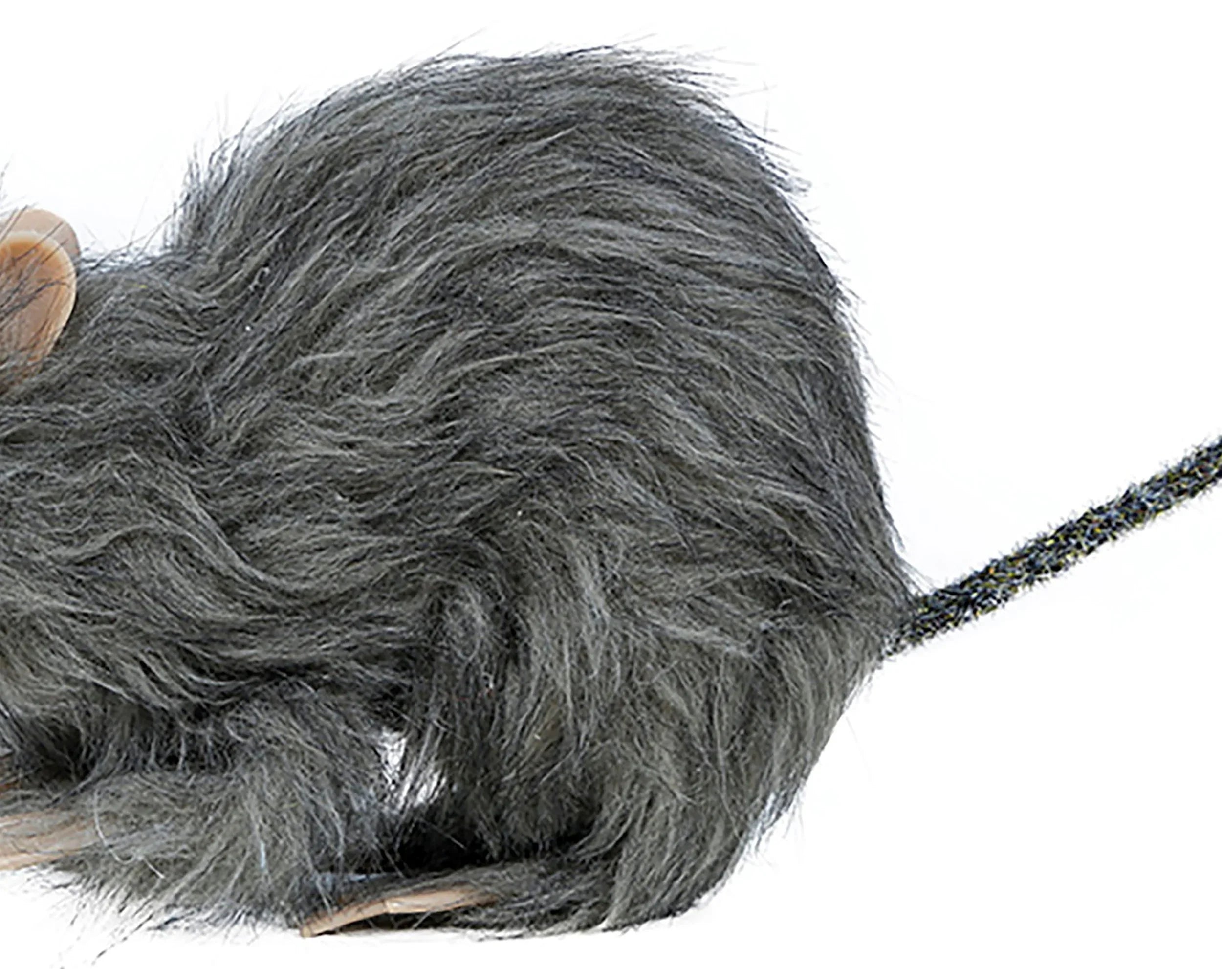 Rata Gris con Pelo para Decoración de Halloween Figuras Decorativas Guirca