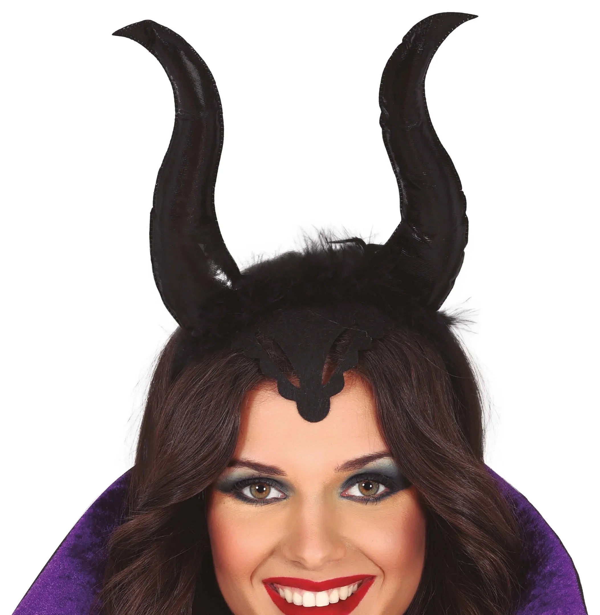 Diadema con Cuernos de Bruja Maléfica Maléfica Guirca