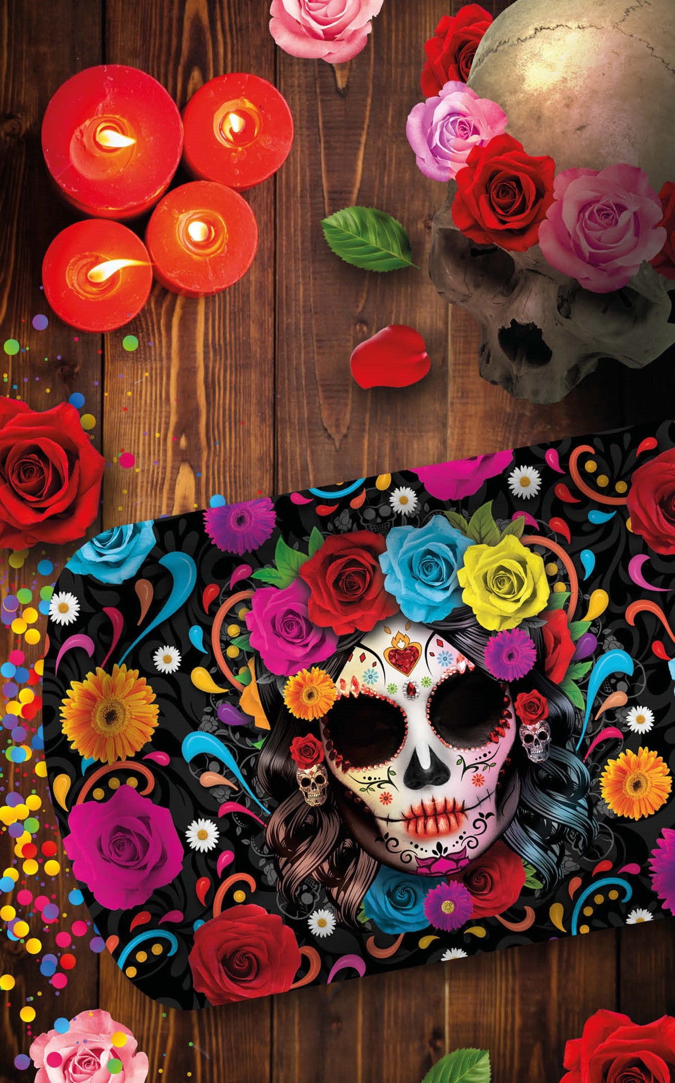 Bandeja de Catrina de Halloween Menaje Halloween Guirca