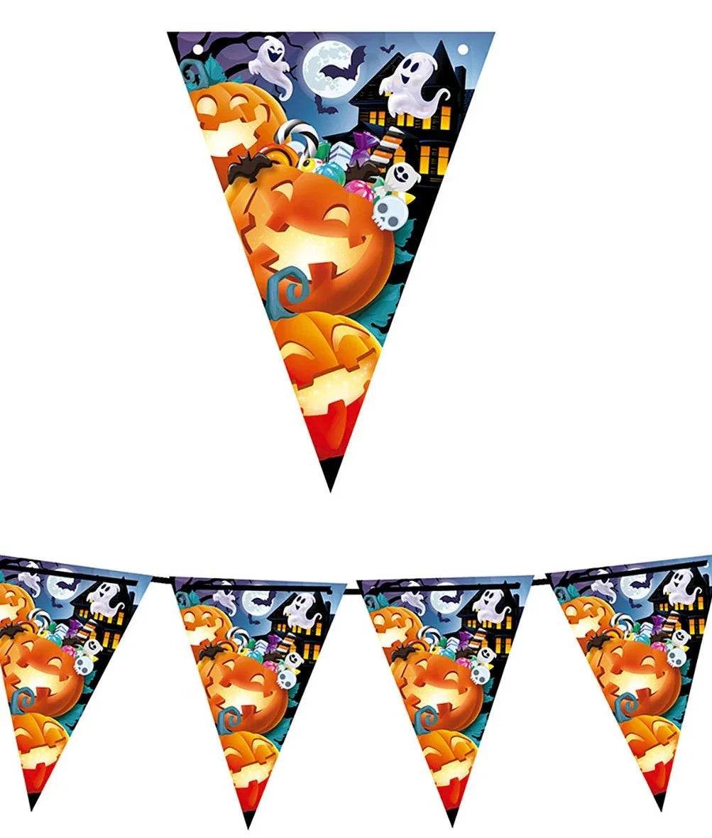 Guirnalda de Calabazas con Caramelos de Halloween Guirnaldas de Halloween Guirca