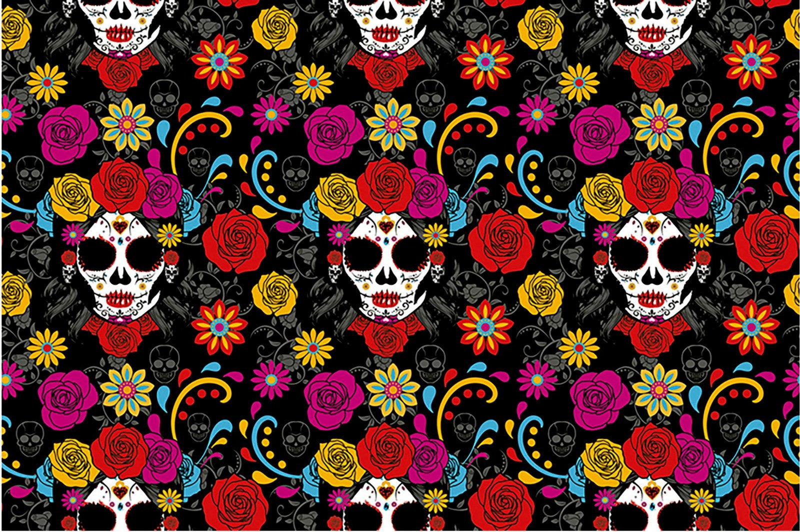 Mantel de Catrina para Decoración de Halloween Menaje Halloween Guirca