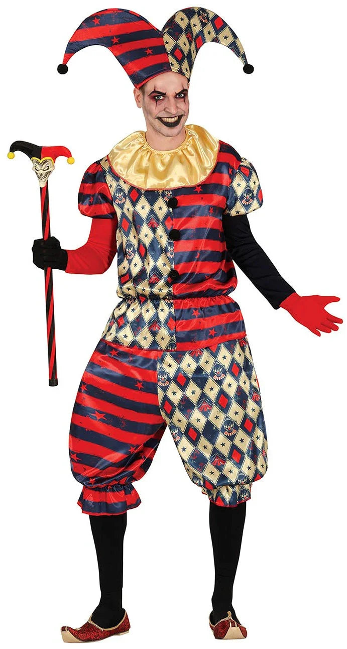 Disfraz de Arlequín Diabólico para Hombre Payasos Asesinos Guirca