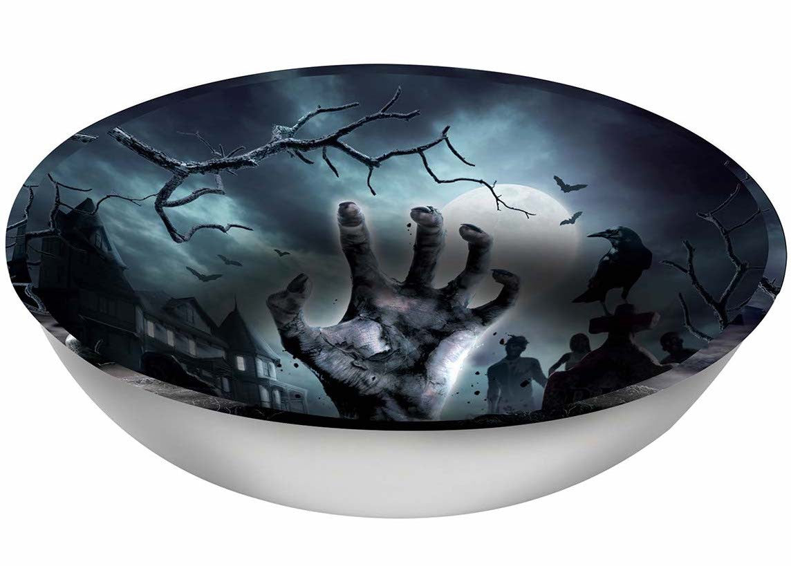 Bol de Zombie en Cementerio Menaje Halloween Guirca