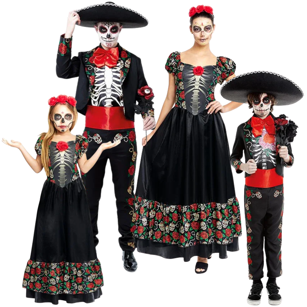 Disfraces para Grupo de Catrín y Catrina