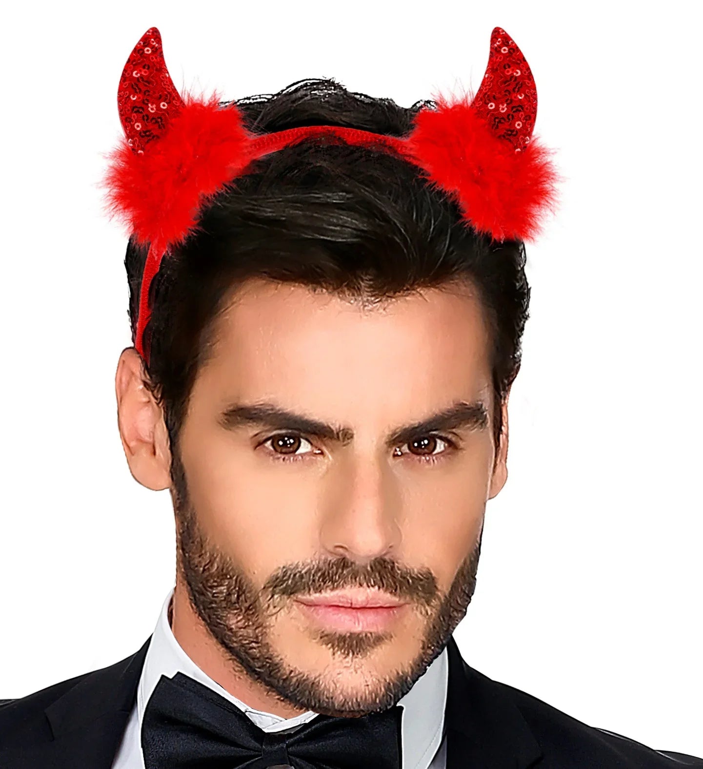 Cuernos de Diablo Rojos con Lentejuelas Cuernos de Diablo y Demonio Widmann