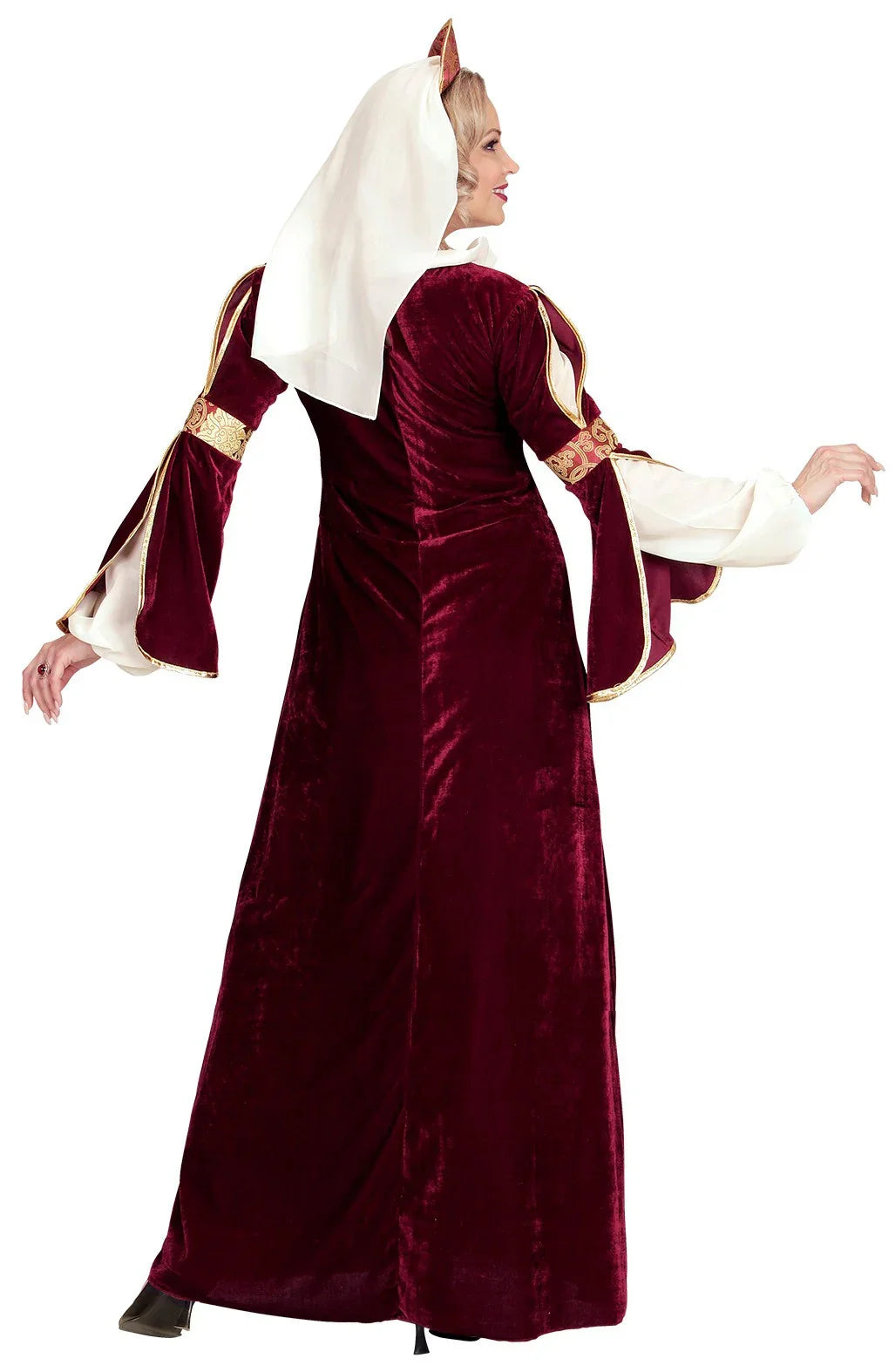 Disfraz de Reina Medieval Granate para Mujer Reyes y Reinas Medievales Widmann