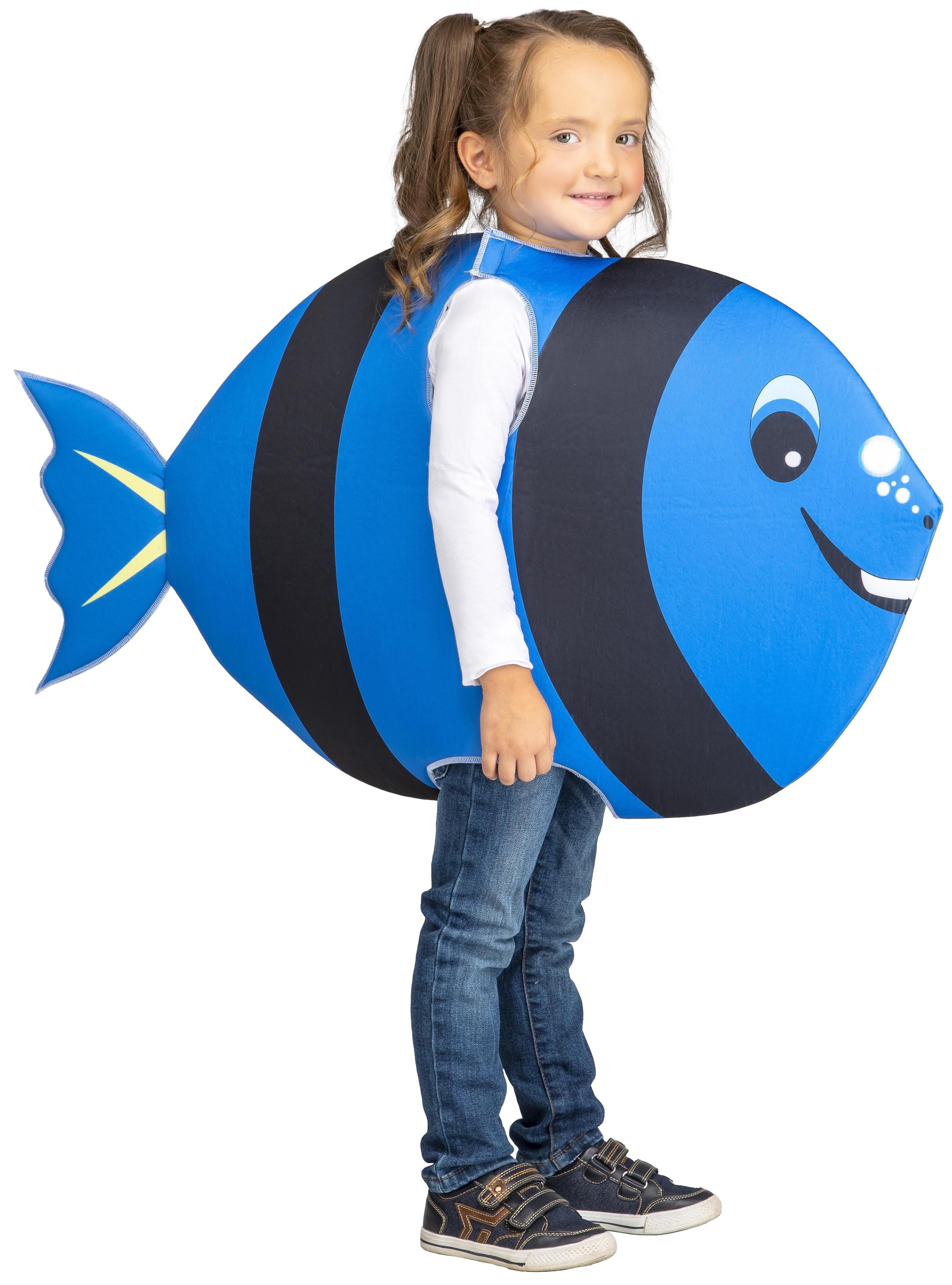 Disfraz de Pez Azul Infantil Animales Infantiles Kimokawaii