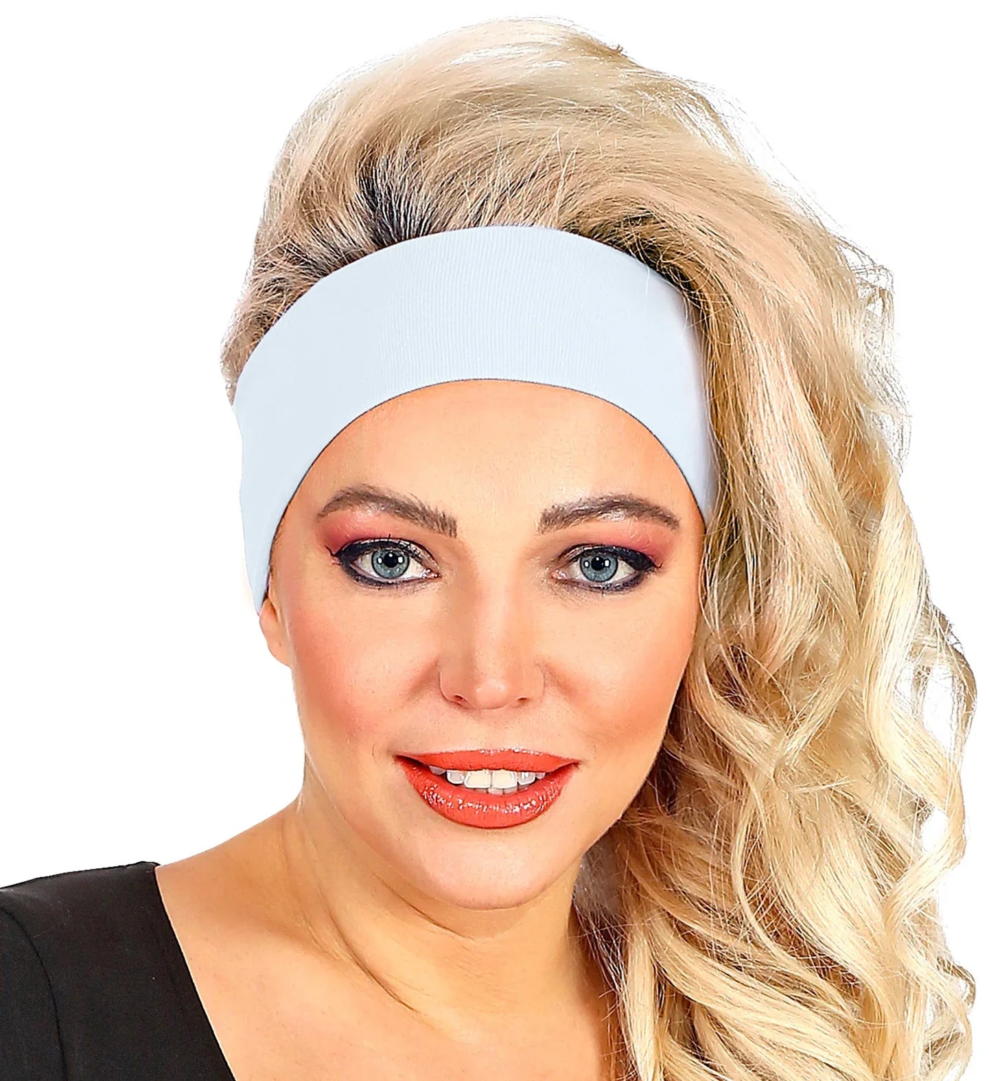 Cinta Años 80 Blanca Neón para el Pelo Años 80 Widmann