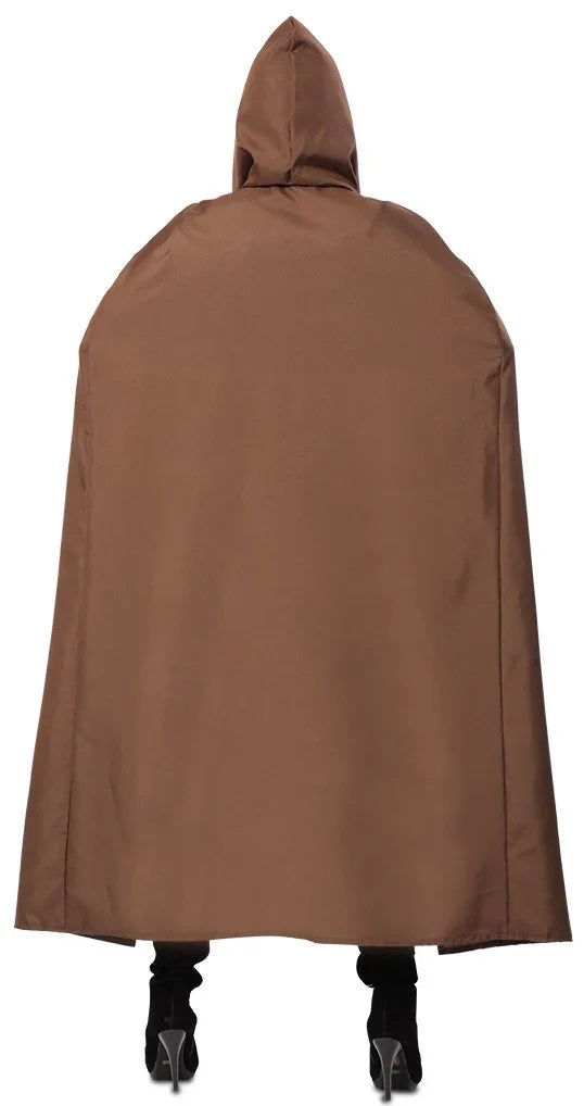 Capa Medieval Marrón con Capucha para Adulto Complementos Medievales EuroCarnavales