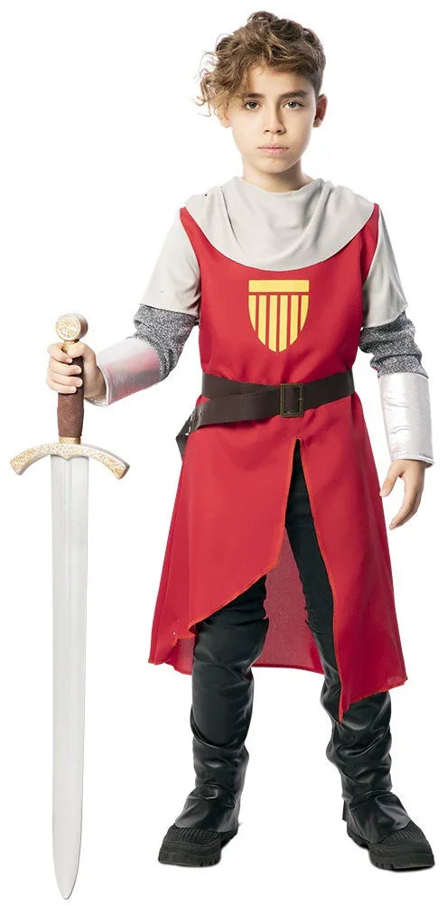 Disfraz de Capitán Trueno para Niño Caballeros y Cruzados Medievales EuroCarnavales