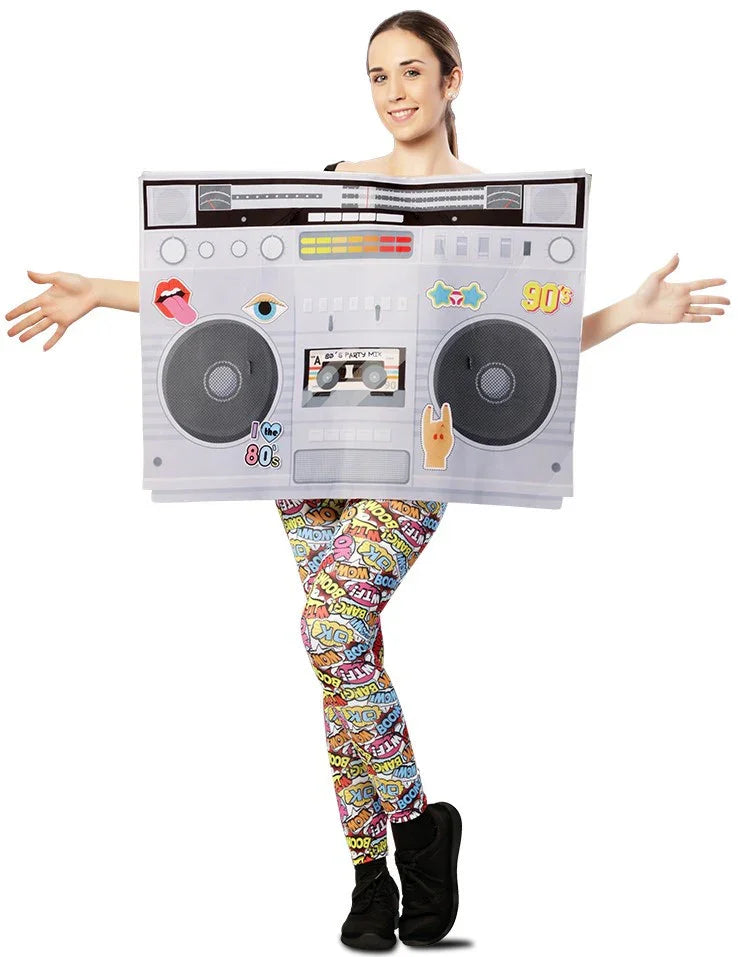 Disfraz de Radio Cassette Años 80 para Adulto Años 80 EuroCarnavales