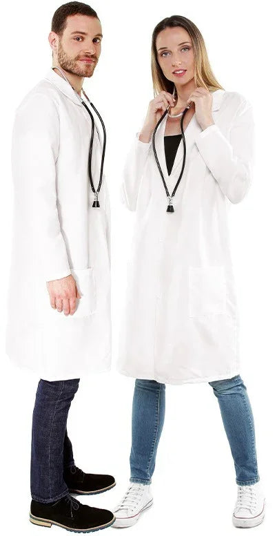 Bata de Médico Blanca para Adulto Médicos y Doctoras Partilandia