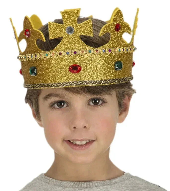 Corona de Rey Mago Dorada Infantil Comprar online