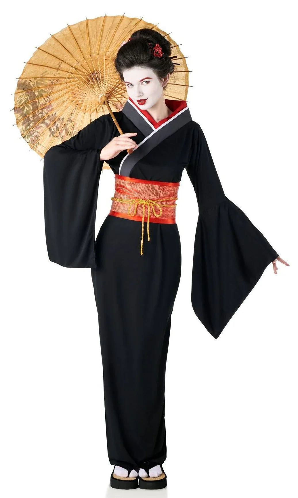 Disfraz Vestido Tipo Japones Kimono Samurai Traje Japones De