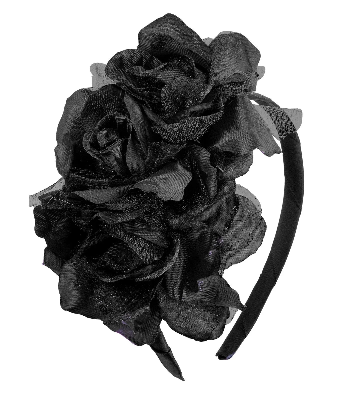 Diadema de Catrina con Rosas Negras Catrina Widmann