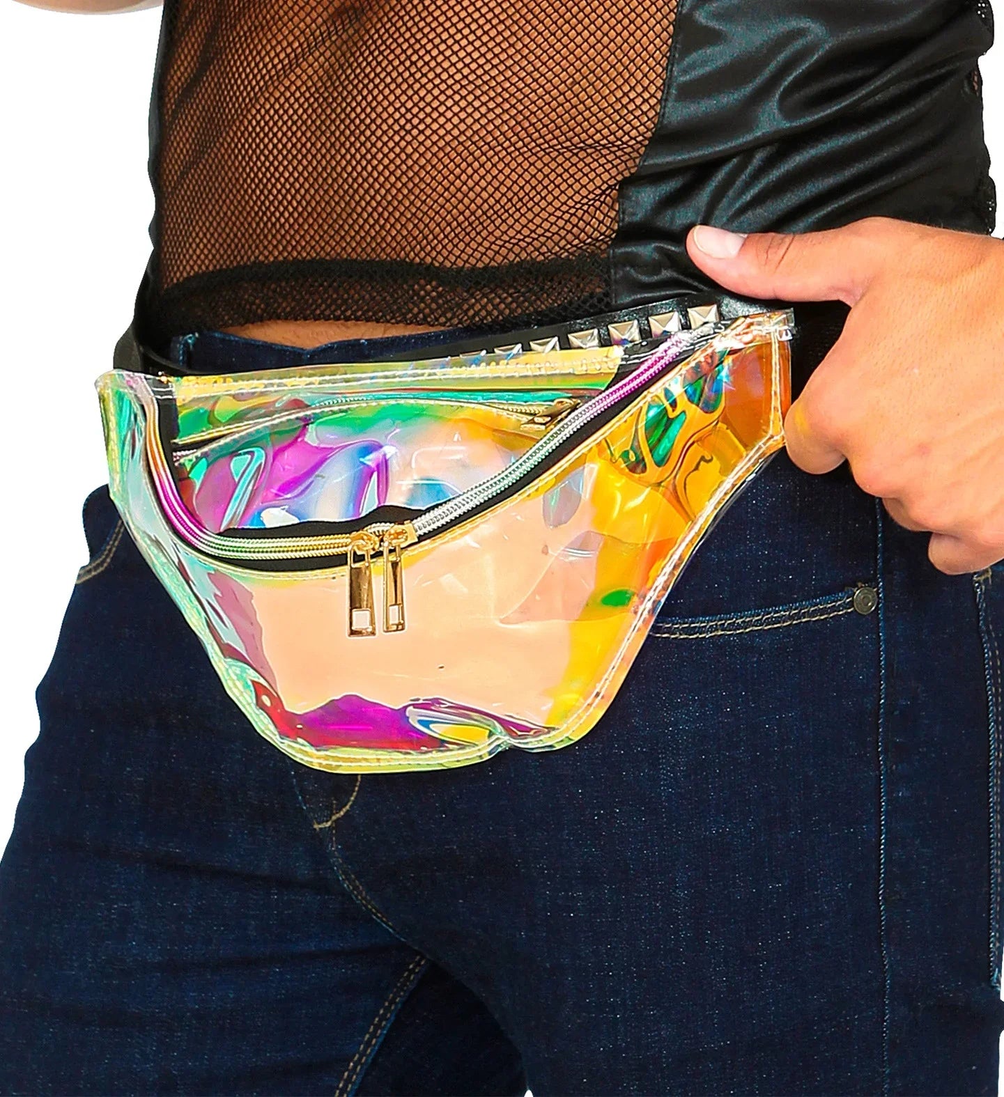 Riñonera Holográfica Estilo Años 80 Años 80 Widmann