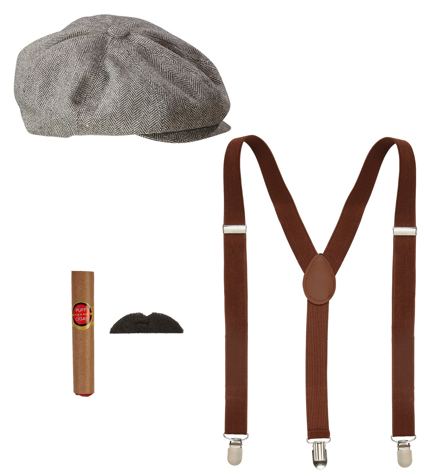 Kit de Disfraz de Gangster Años 20 Peaky Blinders Charleston, Gangster y Años 20 Widmann