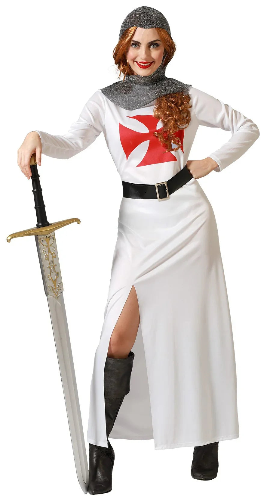 Disfraz de Templario Medieval para Mujer Caballeros y Cruzados Medievales Atosa
