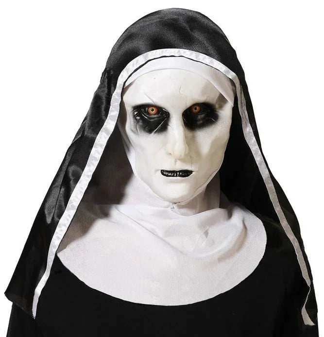 Máscara de Monja Demoníaca con Capucha Máscaras Halloween Guirca