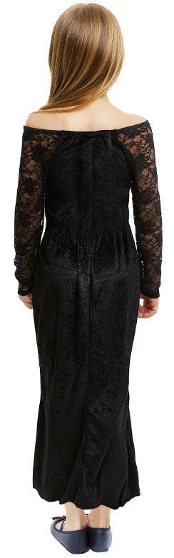 Disfraz de Morticia Addams Elegante para Niña Morticia Addams Partilandia