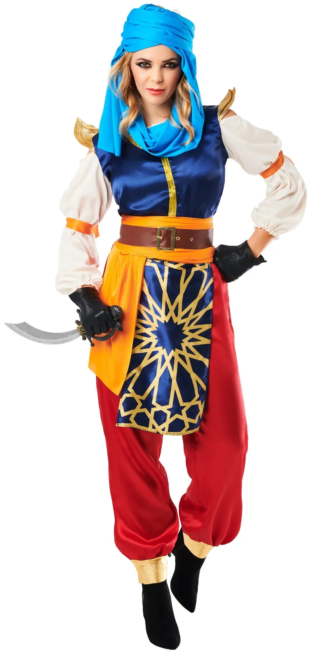 Disfraz de Guerrera Árabe para Mujer Árabes Kimokawaii