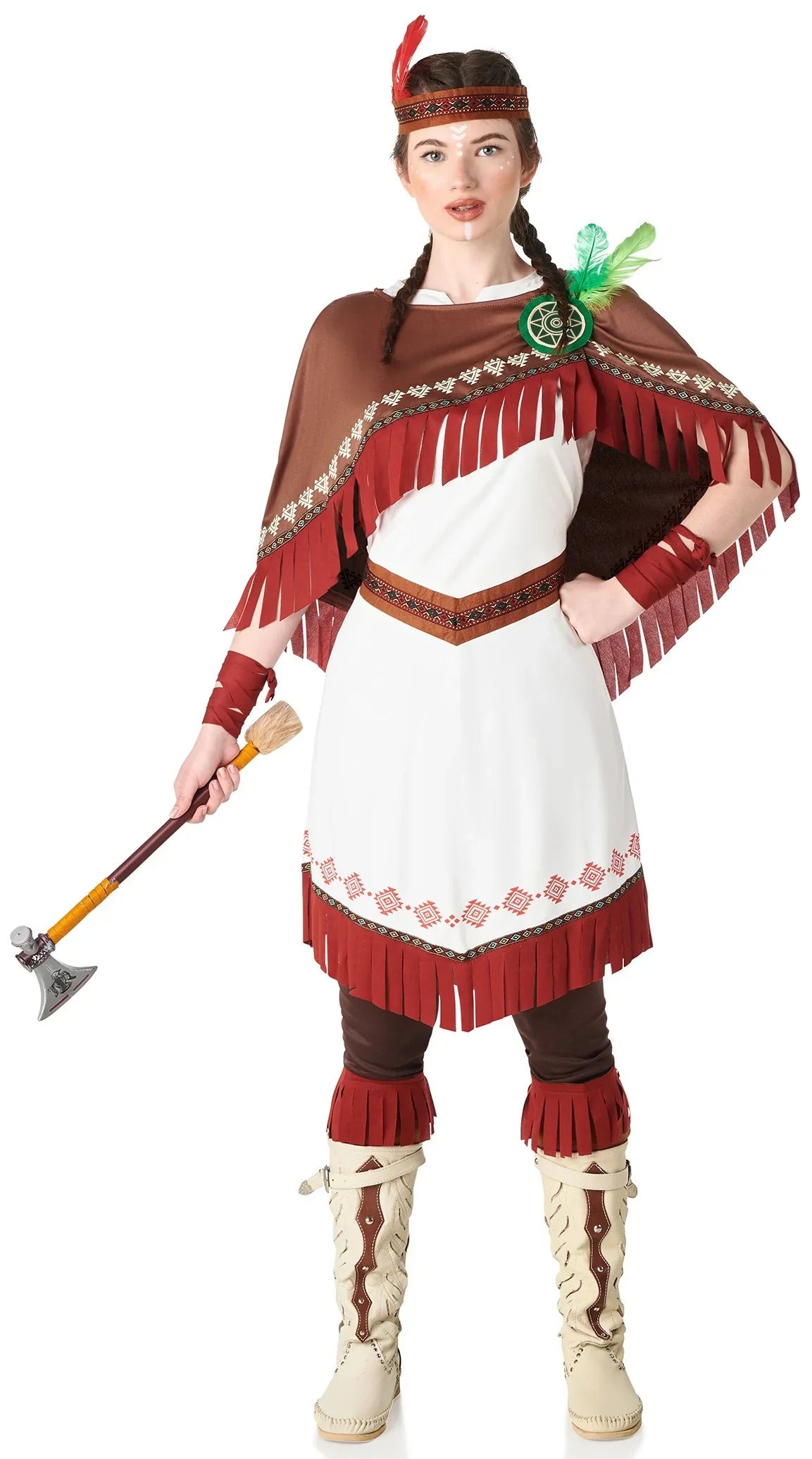 Disfraz de India con Capa para Mujer Indio Kimokawaii