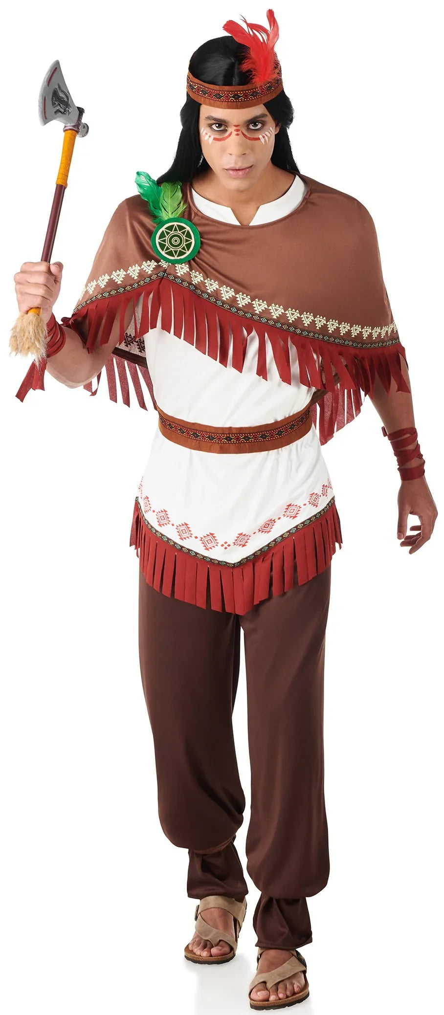 Disfraz de Indio con Capa para Hombre Indio Kimokawaii