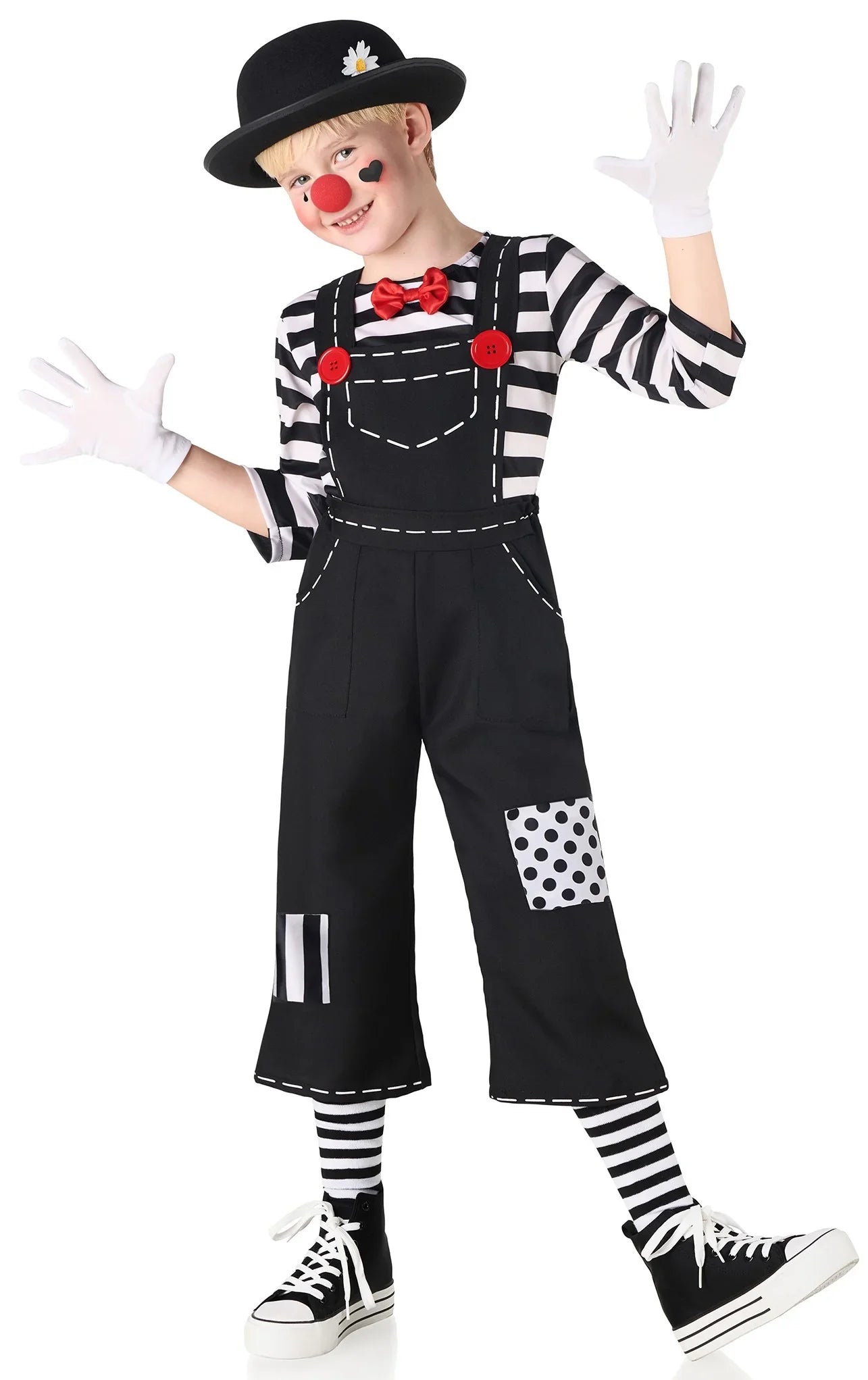 Disfraz de Mimo con Peto Infantil | Comprar Online