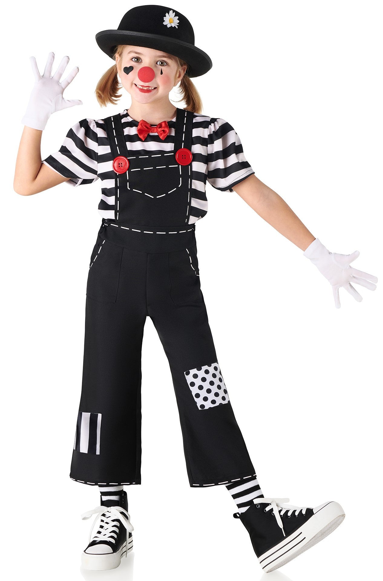 Disfraz de Mimo con Peto Infantil Mimos Infantiles Kimokawaii