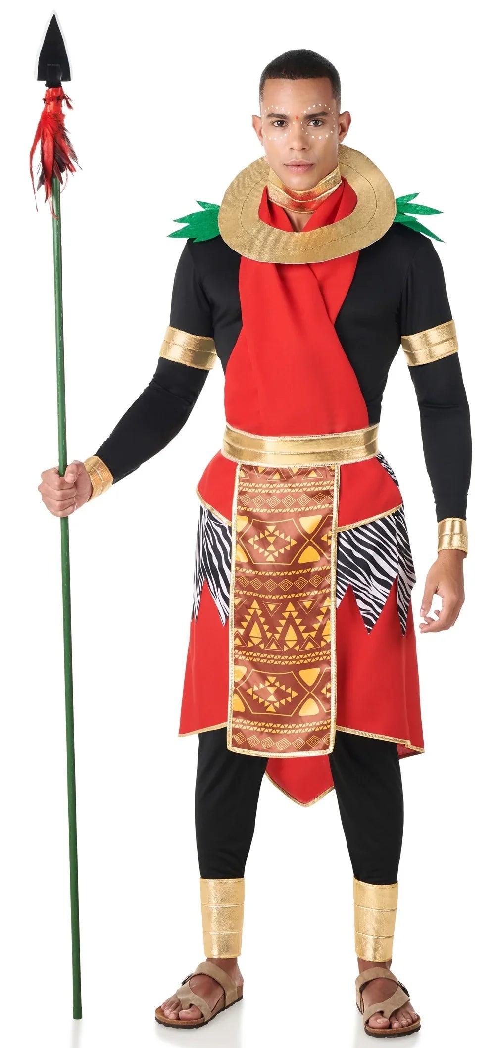 Disfraz de Guerrero Masái para Hombre Africanos Kimokawaii