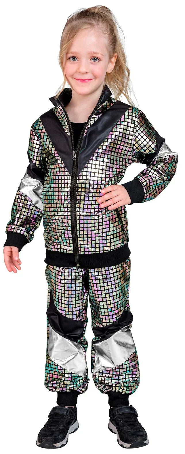 Disfraz Chándal Años 80 Reflectante Infantil Chándales de Táctel Años 80 Widmann