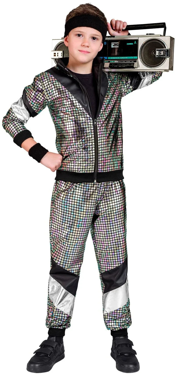 Disfraz Chándal Años 80 Reflectante Infantil Chándales de Táctel Años 80 Widmann