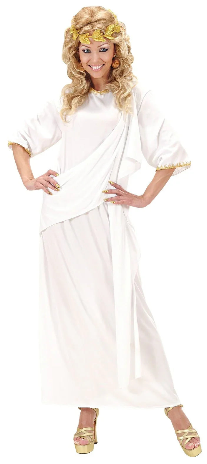 Túnica Romana Blanca Unisex para Adulto Disfraces Baratos Widmann