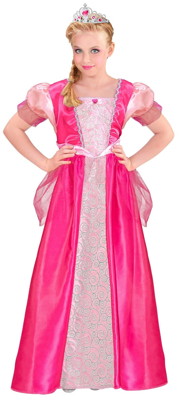 Disfraz de Princesa Rosa para Niña Princesas y Príncipes Infantiles Widmann