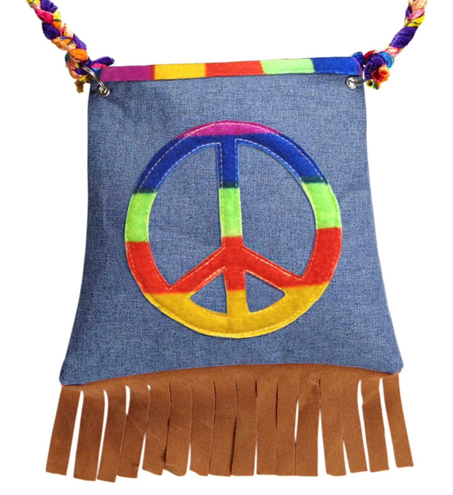 Bolso Hippie con el Símbolo de la Paz Complementos Hippies Widmann