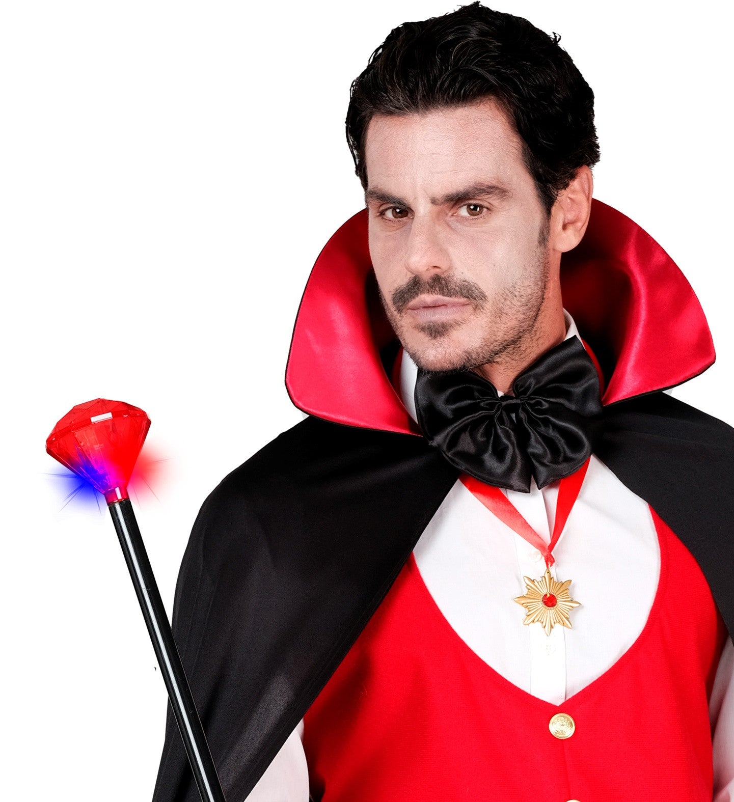 Bastón de Diamante Rojo con Luces Parpadeantes Bastones, Cetros y Varitas Widmann