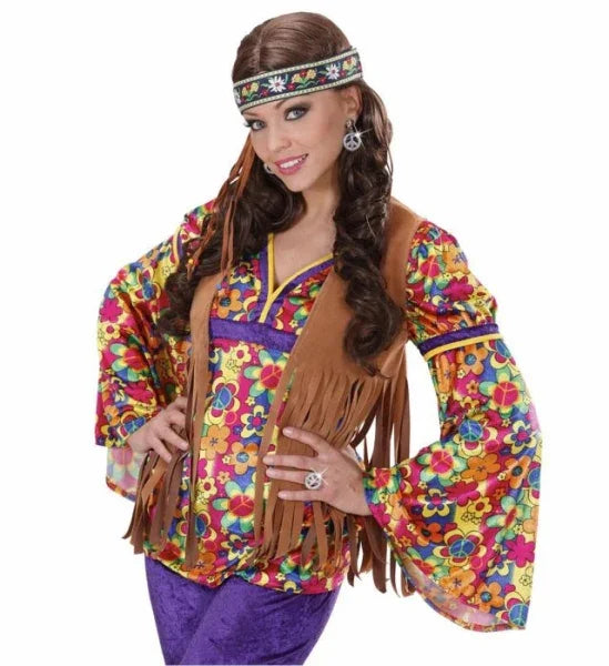 Anillo de Hippie en plateado con brillos COMPLEMENTOS Widmann