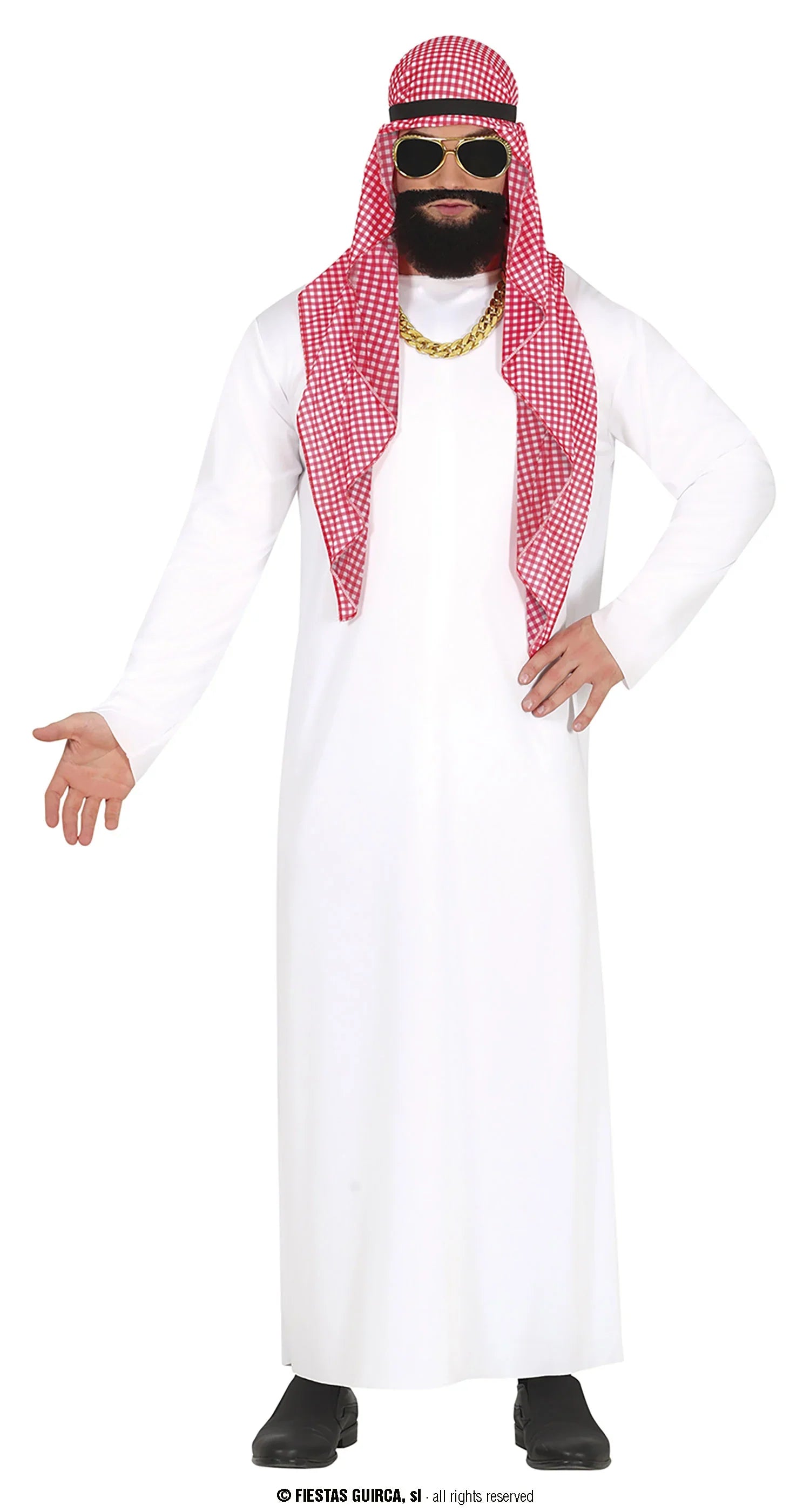 Disfraz de Jeque Saudí para Hombre Árabes Guirca