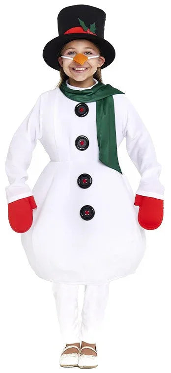 Disfraz de Muñeco de Nieve Navideño Infantil Muñecos de Nieve Partilandia