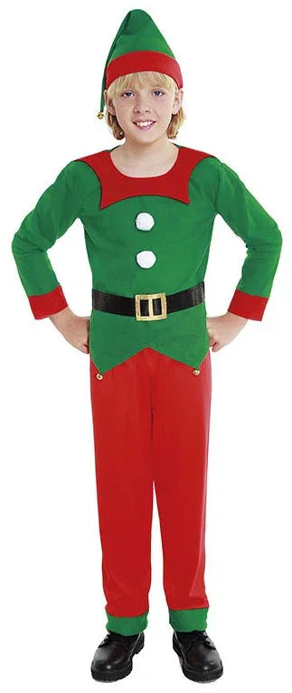 Disfraz de Elfo de Navidad Travieso para Niño Elfos Navideños Partilandia