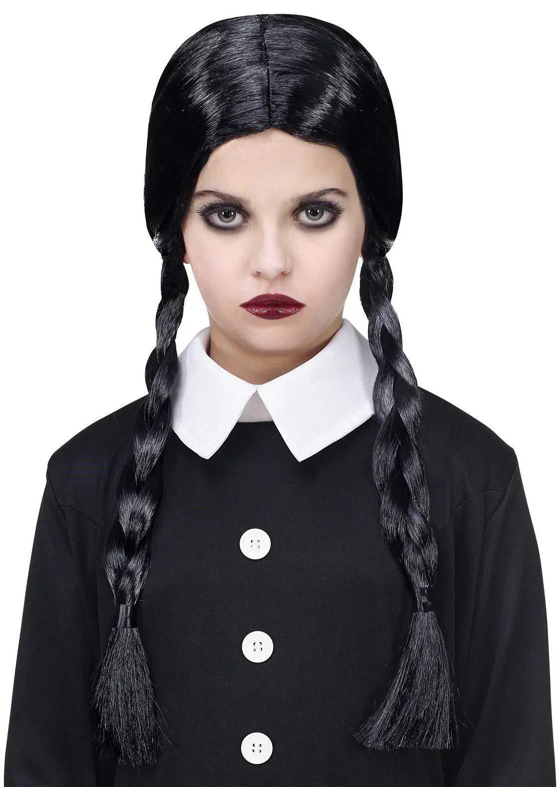 Peluca de Miércoles Addams para Niña Pelucas de Miércoles Addams Widmann