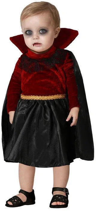Disfraz de Vampiresa con Capa para Bebé Vampiros y vampiresas Atosa