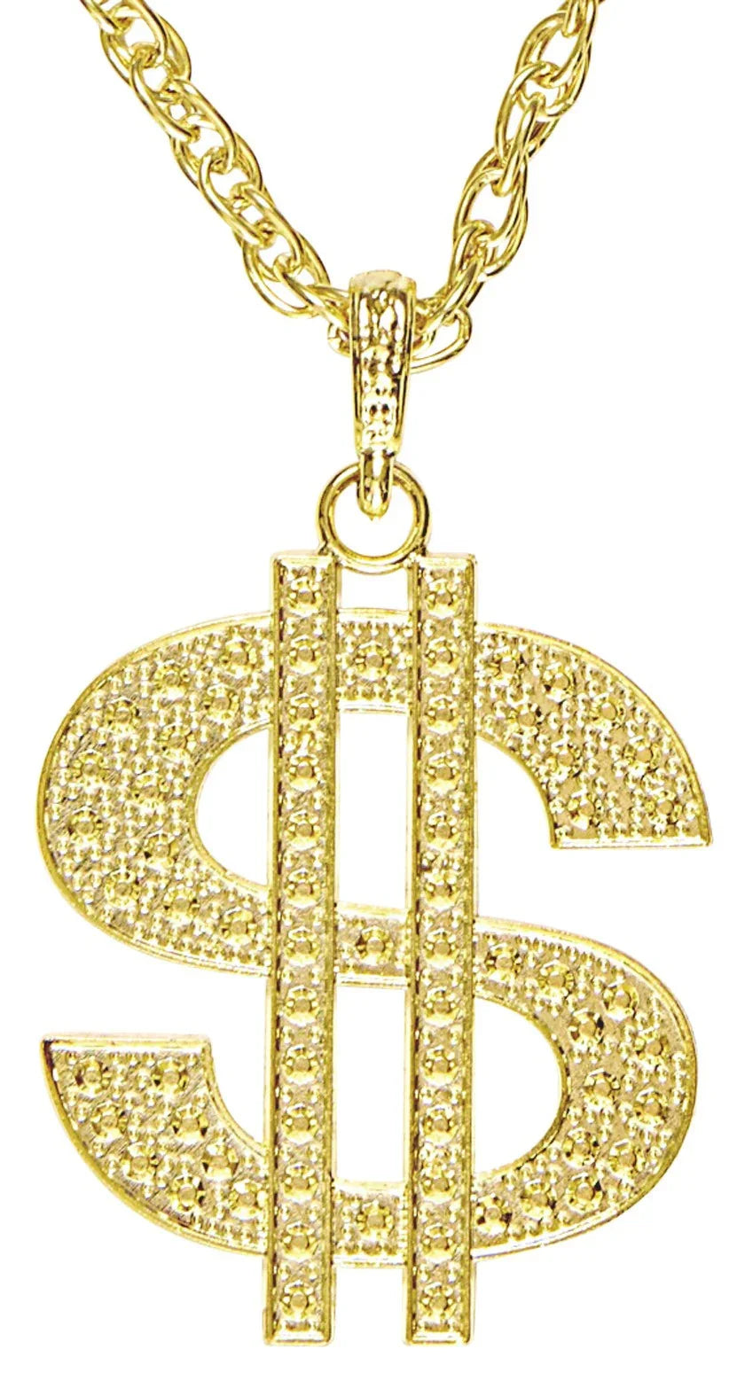 Cadena con el Símbolo del Dólar Dorada Collares, Colgantes y Gargantillas Widmann