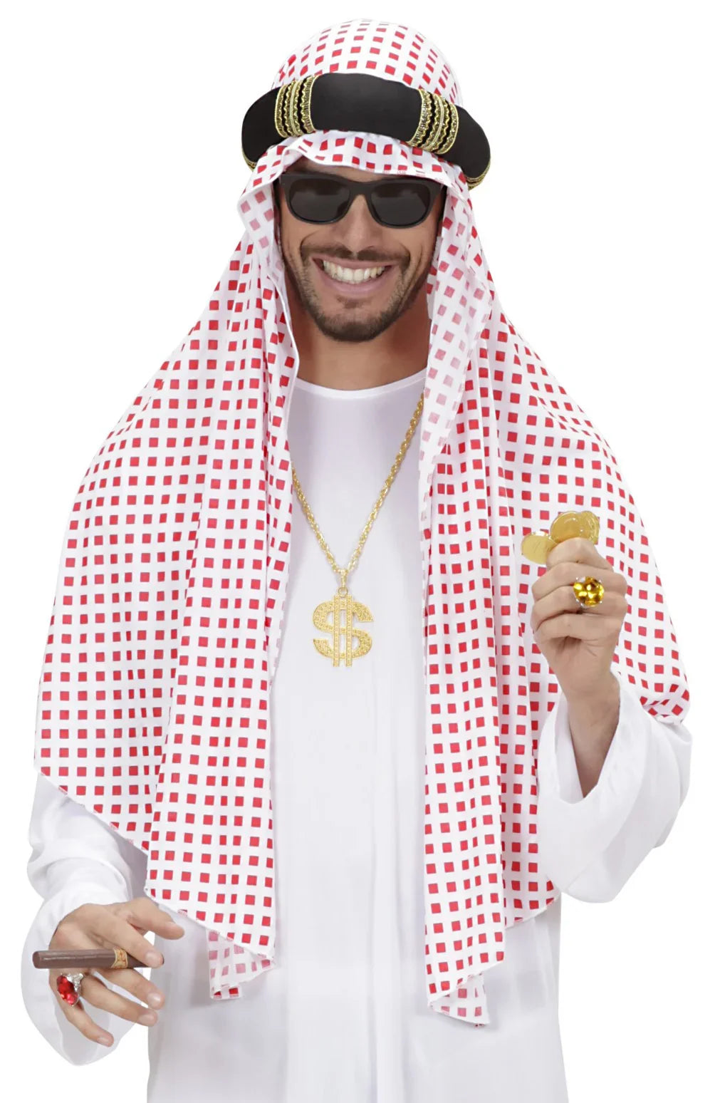 Cadena con el Símbolo del Dólar Dorada Collares, Colgantes y Gargantillas Widmann