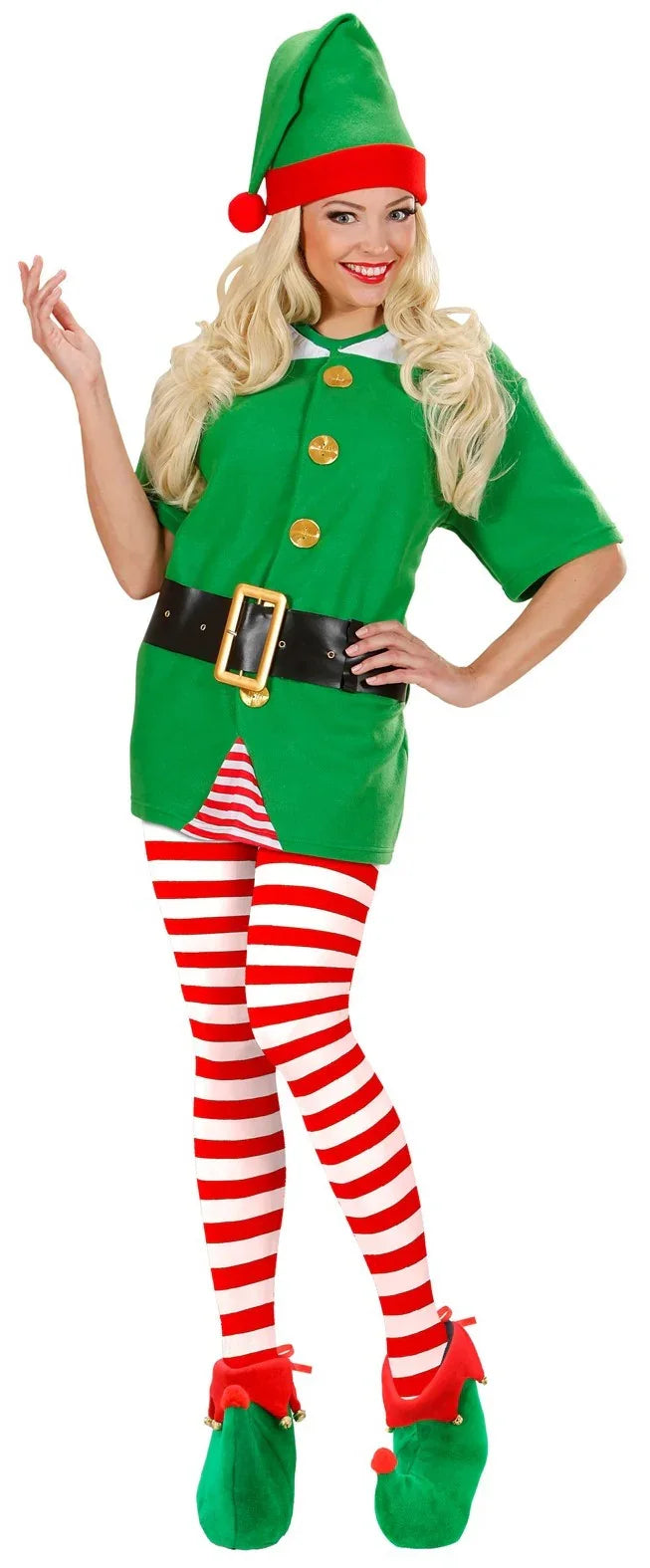 Pantys Navideños de Rayas Rojas y Blancas para Adulto Medias y Pantys Widmann