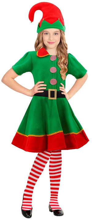 Disfraz de Elfa Ayudante de Santa Claus para Niña Comprar Online