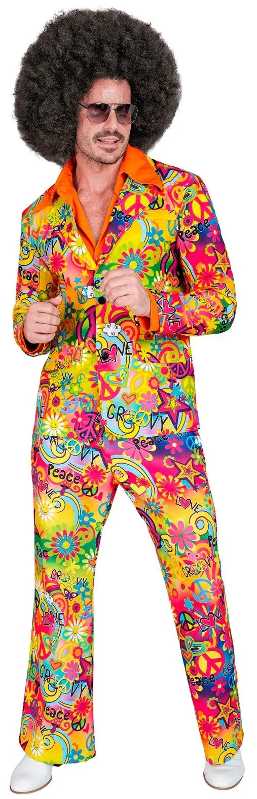 Traje Años 60 con Estampado Hippie para Hombre Años 60 Widmann